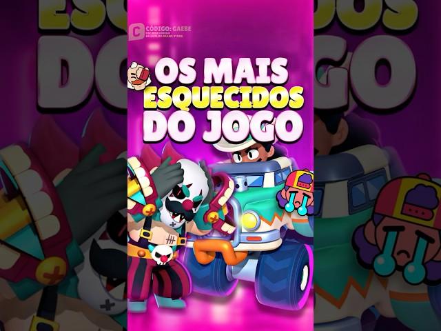 NINGUÉM LIGA PRA ELES! TOP 10 BRAWLERS MAIS ESQUECIDOS DO BRAWL STARS!  #brawlstars