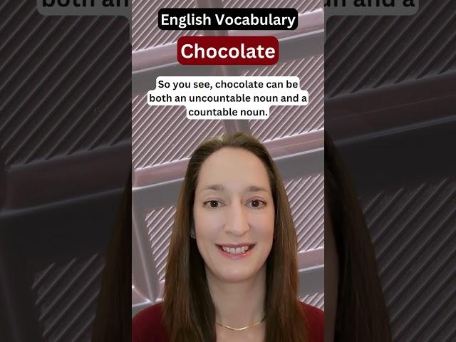 How to talk about CHOCOLATE in English [English vocabulary]