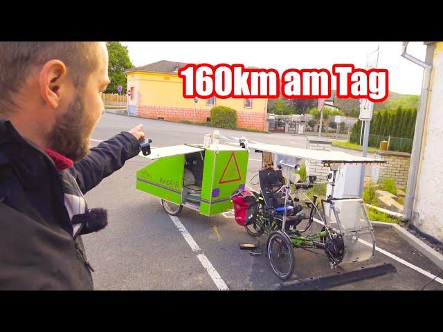 🫣Bremsen VERSAGEN - mit FAHRRADWOHNWAGEN nach Prag im REGEN - Rene Kreher