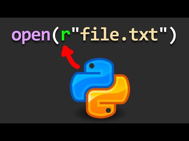 What does this "r" mean in Python?
