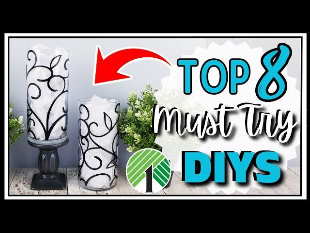 TOP 8 Must Try DOLLAR TREE DIYs | Modern Home Decor Hacks & Crafts | Fave Easy Projects on a Budget!