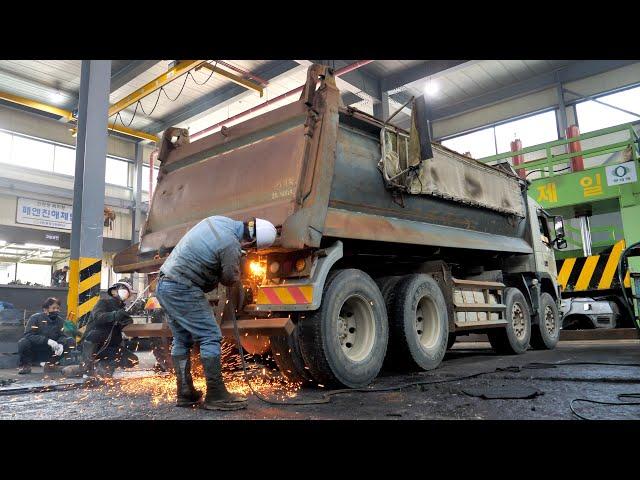 The last moments of Old Car's life. TOP 4 process of scrapping old cars in Korea