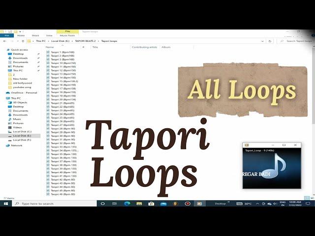 All Tapori Loops Pack Free Download 2022 - Tapori Loops Pack - Sauth Indian Loops pack free download