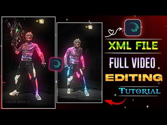 FREF FIRE  XML FILE VIDEO EDITING FULL TUTORIAL  IN ALIGHT MOTION || FF VIDEO EDITING TUTORIAL