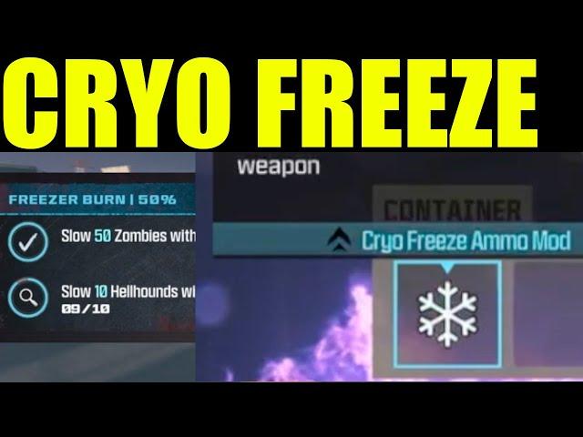 How to "slow 50 zombies with cryo freeze ammo" | MWZ freezer burn mission Guide