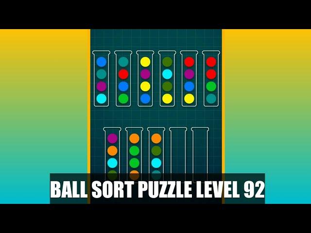 Ball Sorting Puzzle Game Level 92 | Ball Sort Puzzle Level 92 | GamingOn