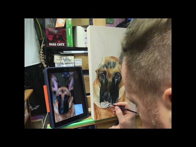 Mr Gast Art Paints a Portrait of Kimber