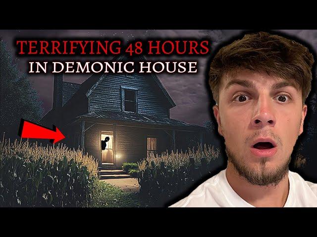 The SCARIEST Video Ever Recorded - 48 HOURS INSIDE MOST HAUNTED HOUSE (Full Movie)