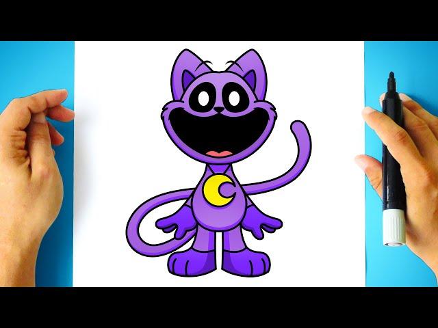 How to DRAW CATNAP - Smiling Critters - [ Drawing POPPY PLAYTIME Characters ]