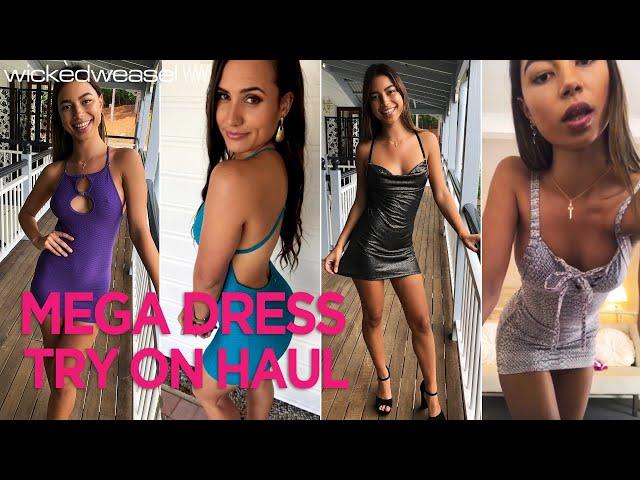 Wicked Weasel Sexy Dress Mega Huge Try On Haul (15 Different Looks!)