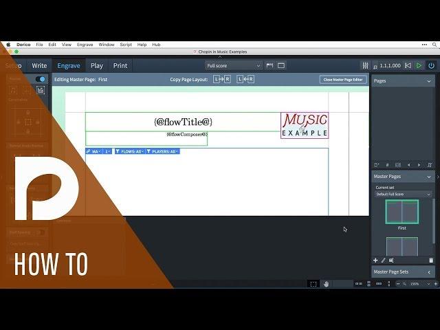 How to Add a Graphic to the First Page of Every Flow | Page Layout in Dorico