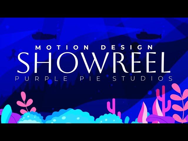 2D Motion Design Showreel || Purple Pie Studios