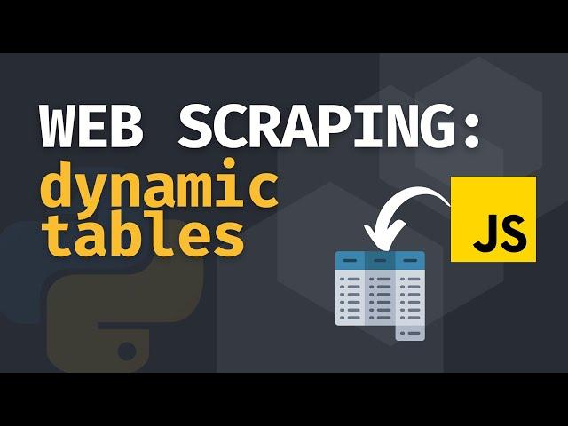 Scraping Data from JavaScript rendered tables with Python