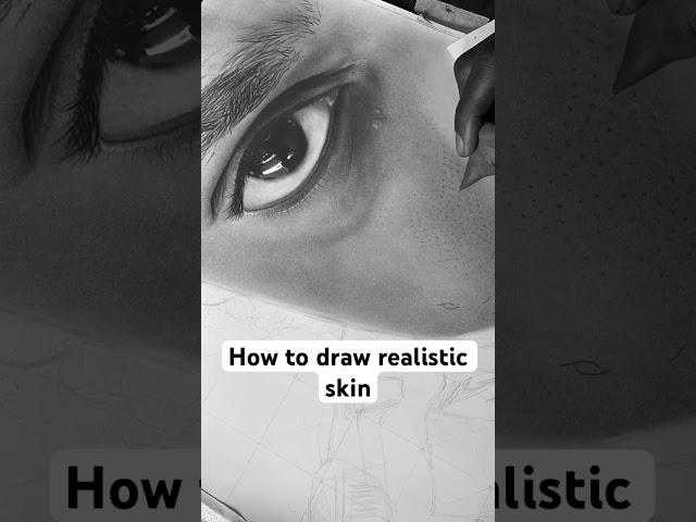 How to draw realistic skin pores