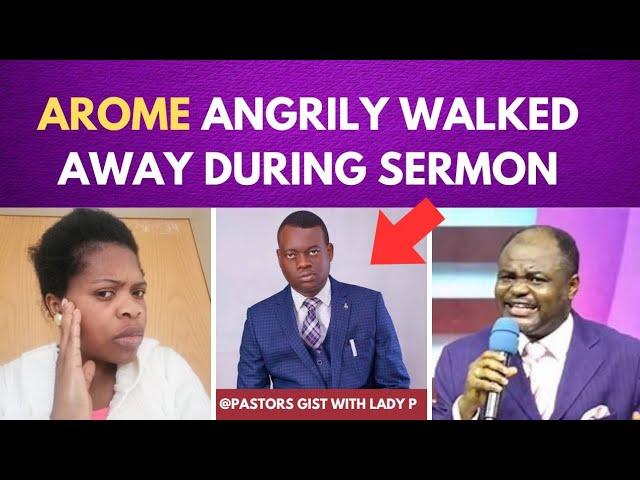 APOSTLE AROME OSAYI GOT ANGRY DROPPED MICROPHONE AND LEFT PULPIT DURING SERMON.