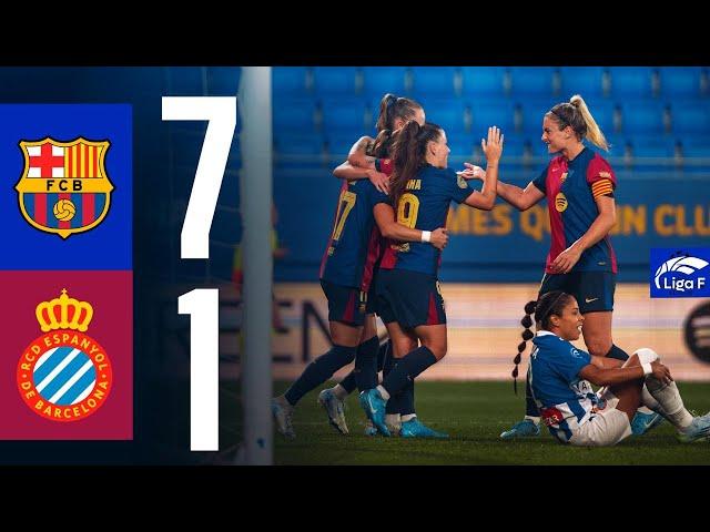 LIGA F | FC BARCELONA 7 vs 1 RCD ESPANYOL 