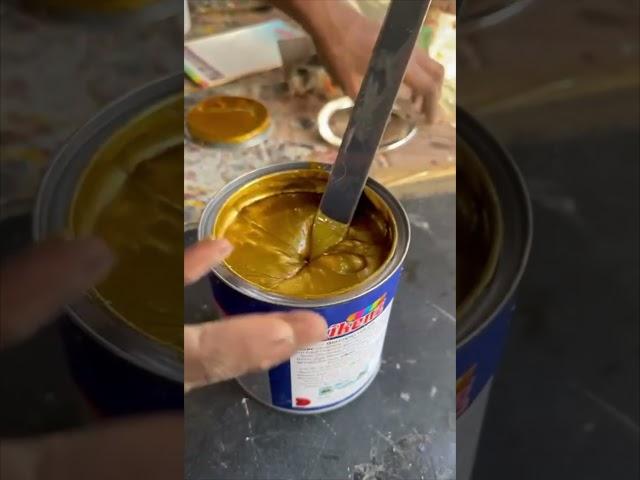 sikenz duco gold  paint satisfying mixing 