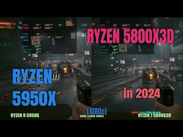 ryzen 5800x3d vs ryzen 5950x in 2024