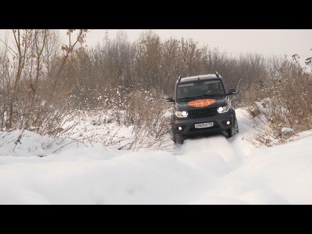 УАЗ Patriot с АКПП. Зимний тест-драйв УАЗ Патриот с автоматом. Оффроуд в снегу.