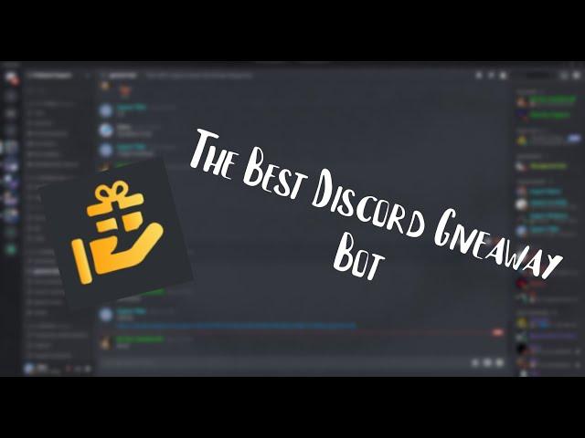 The Best Discord Giveaway Bot