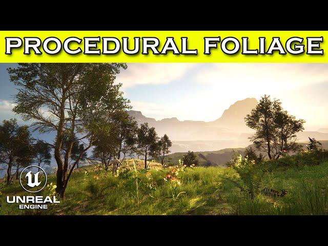 How to Create Procedural Foliage in Unreal Engine 5 Tutorial