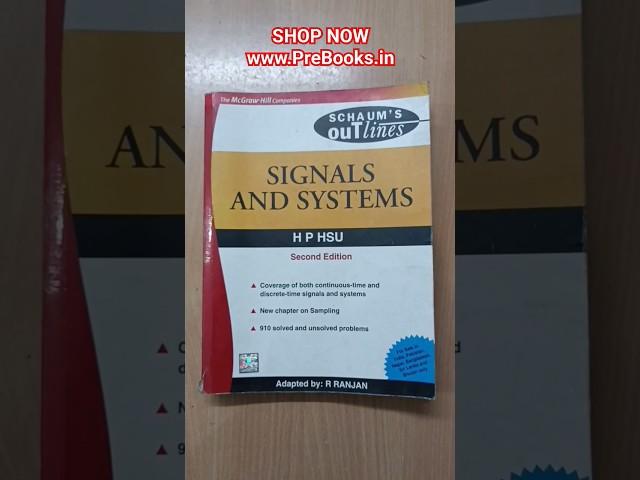 Signals And Systems: Second Edition by HP HSU SHOP NOW: www.PreBooks.in #viral #shorts #prebooks