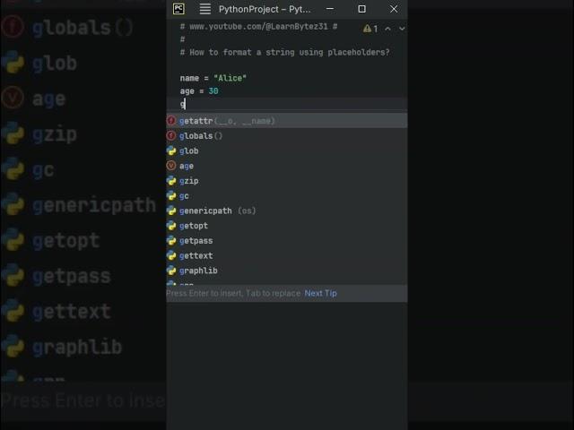 Python - How to format a string (f-string) - #python #pythoncoding #coding #shorts