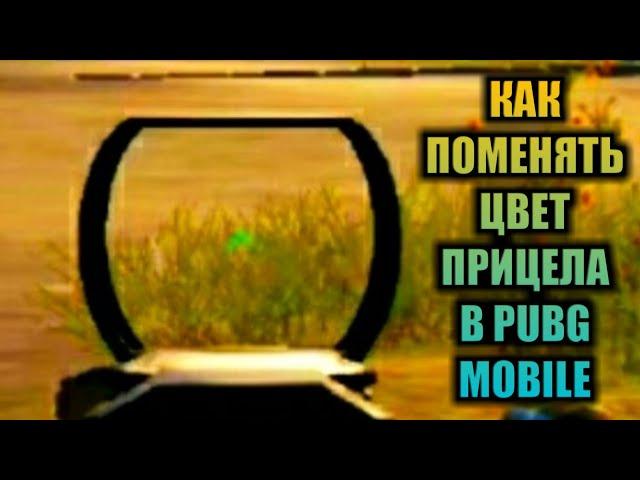 КАК ПОМЕНЯТЬ ЦВЕТ КОЛЛИМАТОРА В PUBG MOBILE!