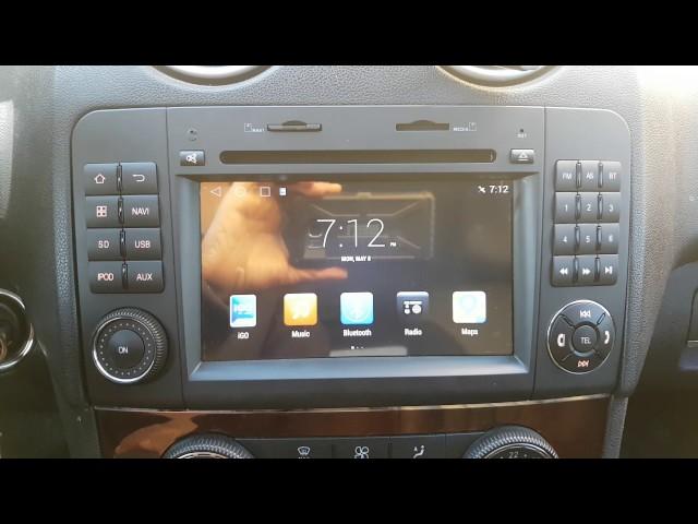 Installation OEM fit Navigation and Backup Camera Mercedes ML350 ML320