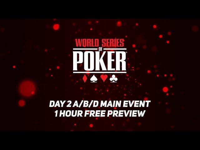 World Series of Poker 2021 | Main Event Day 2 A/B/D (LIVE)