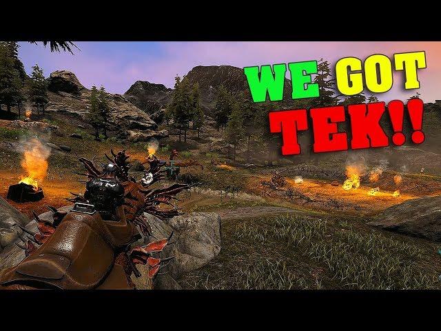 Unlocking Tek And Dealing With Griefers! MTS 4 Man PVP S3E12 | Ark: Survival Evolved