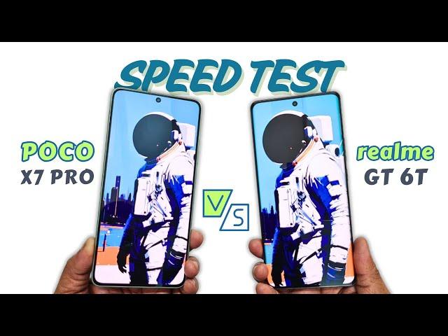 SHOCKING Result  POCO X7 Pro vs Realme GT 6T | Speed Test