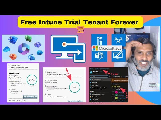 Free Intune LAB Setup | Trial Tenant Forever | Renewable Intune Tenant with 25 Microsoft E5 Licenses