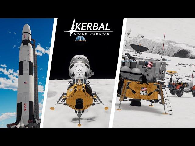 Apollo 18 And First Moon Base | A KSP Cinematic