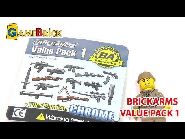 ЛЕГО оружие BRICKARMS Value Pack 1 обзор [музей GameBrick]