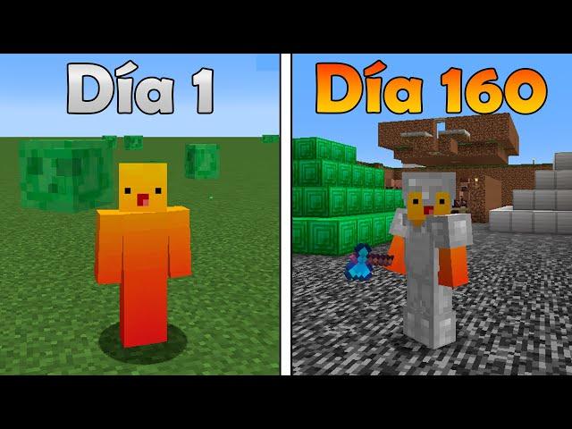 SOBREVIVÍ 160 DÍAS en UN MUNDO PLANO en MINECRAFT HARDCORE