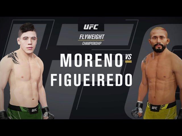 UFC 270 Flyweight Title Fight Simulation Brandon Moreno vs Deiveson Figueiredo EA Sports UFC 4