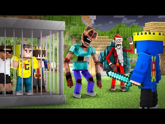 I Saved Every Youtubers From Scary Monster's Prison In Minecraft!