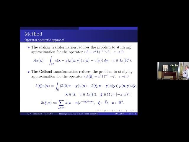 Vladimir A. Sloushch | Homogenization of non-local operators of convolution type