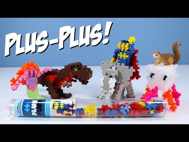 Plus-Plus Mini Maker Tubes Superhero T-Rex Jellyfish Toy Building Sets