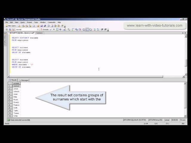 SQL GROUP BY, HAVING and aggregate functions, video tutorial - Full SQL course for beginners