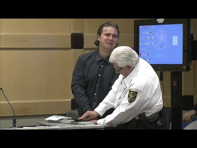 Man who killed 6-year-old in DUI crash cries during sentencing