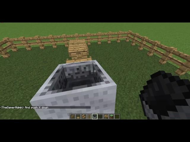 Minecraft | How to make a basic table, with chairs you can sit on!