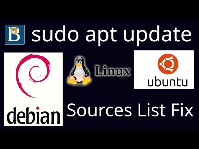 Fix sources list Ubuntu Debian   apt update not working