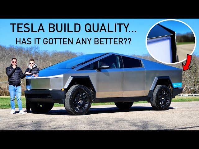 SHOCKING! We Review the BUILD QUALITY on one of the FIRST 2024 Tesla Cybertruck's!