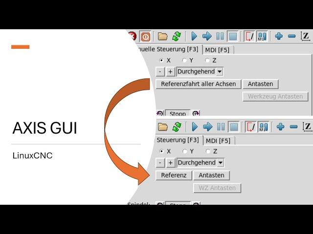 LinuxCNC & GUI AXIS Texte anpassen – So geht's!