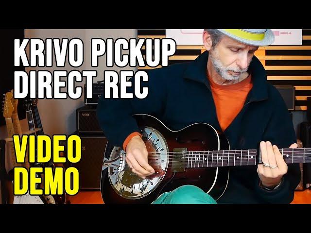 Krivo Resophonic Pickup: Direct Recording - Video Demo