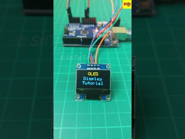 SSD1306 OLED display with Arduino