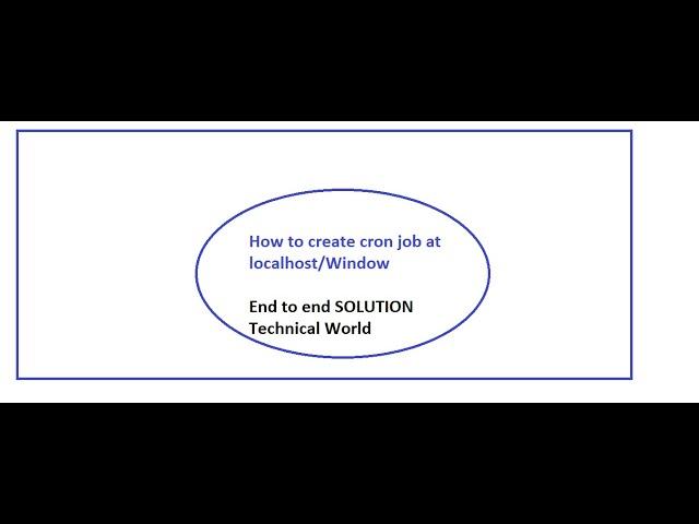Cron Job at localhost/Window via task scheduler #cronjob #technicalWorld #technical Issues #techSolu