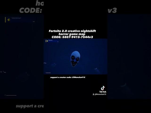 Fortnite 2.0 creative horror game code nightshift  #fortnite #gaming #shorts